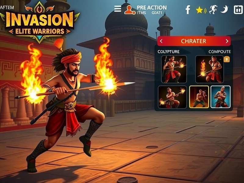 Invasion Elite Warriors character customization screen